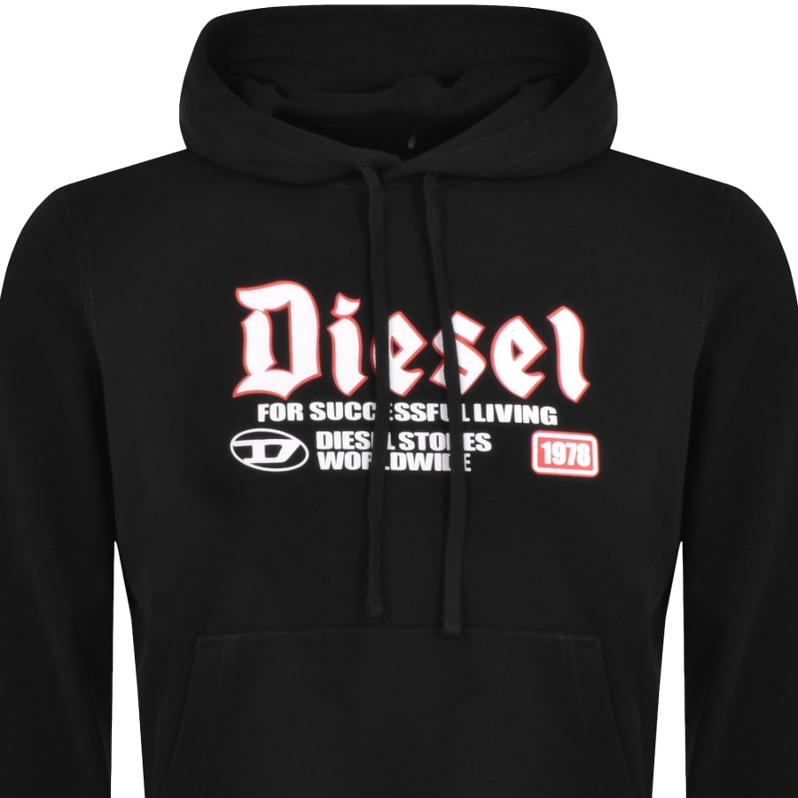 Diesel Ginn K45 Hoodie Black | Mainline Menswear United States